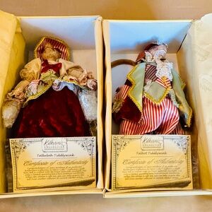 Pair of Vintage Porcelain Dolls with Certificates